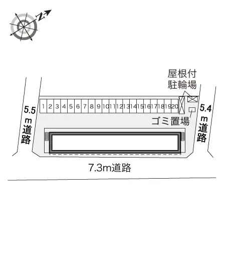 ★手数料０円★千葉市若葉区小倉町　月極駐車場（LP）